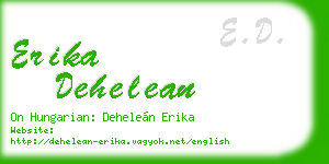 erika dehelean business card